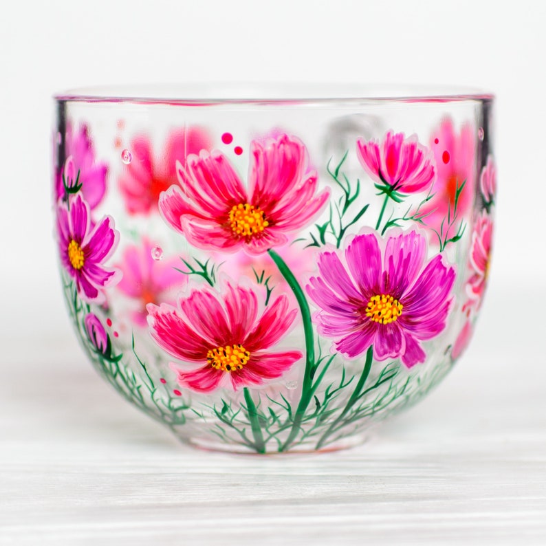 October Birth Flower Gift Cosmos Flower Mug
