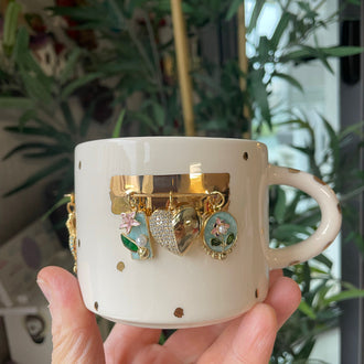 Turquoise-colored mug