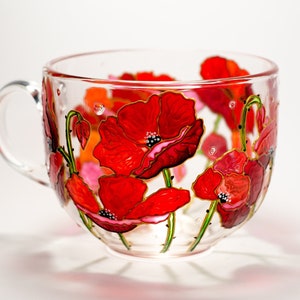 Red Poppies Coffee Mug