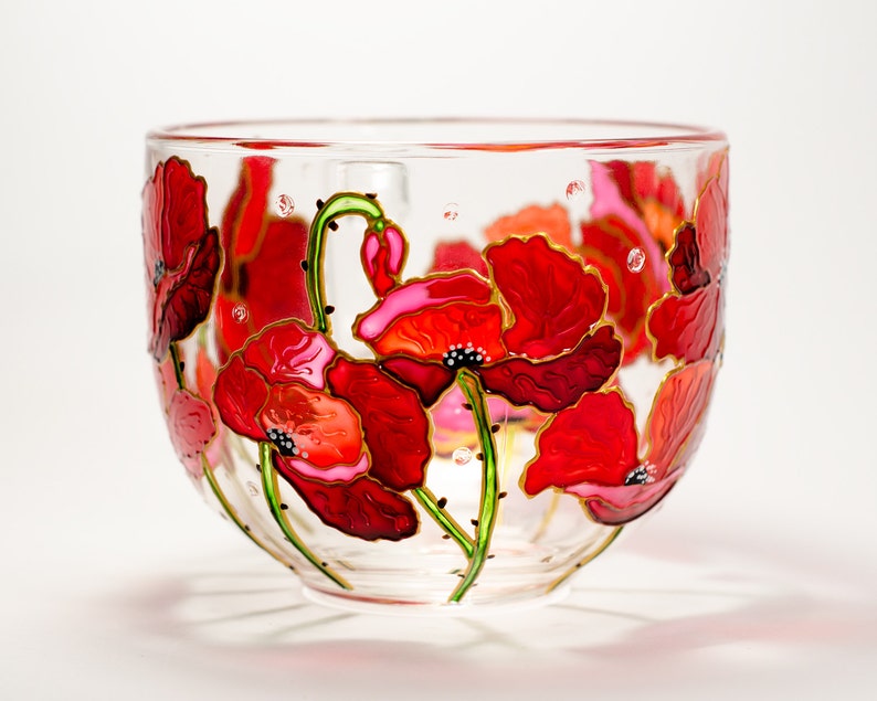 Red Poppies Coffee Mug