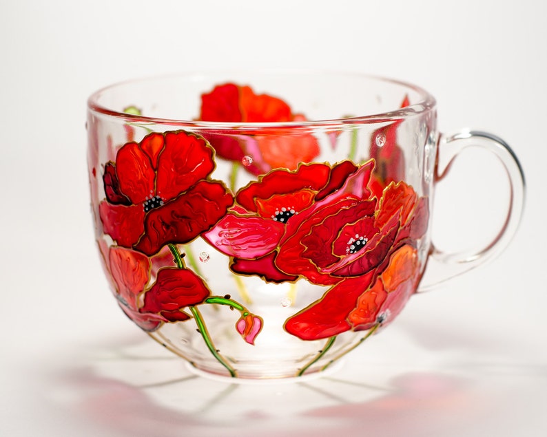 Red Poppies Coffee Mug