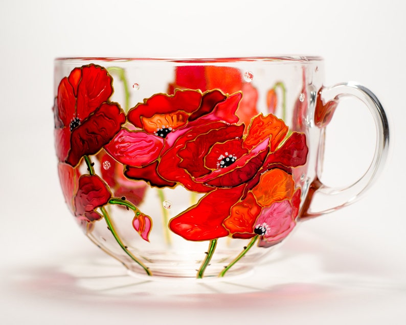 Red Poppies Coffee Mug
