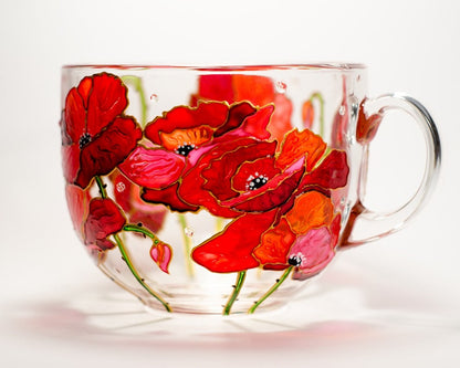 Red Poppies Coffee Mug
