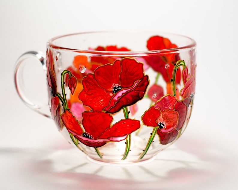 Red Poppies Coffee Mug