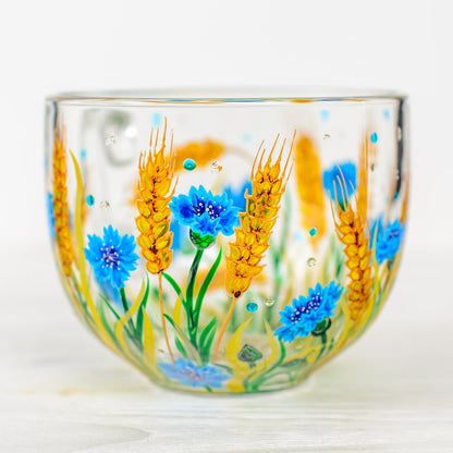 Cornflowers and Wheat Ears Botanical Mug