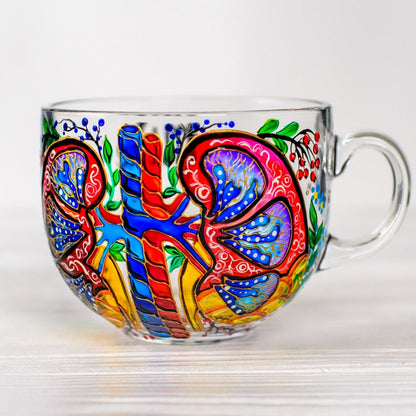 Nephrologist Mug: Colorful Kidney Design, Doctor Gift