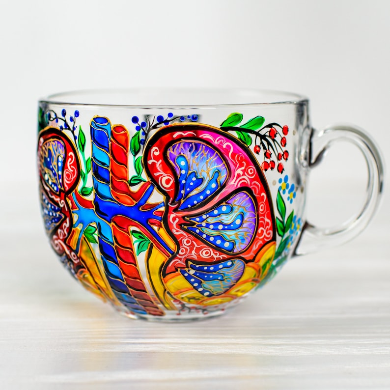 Nephrologist Mug: Colorful Kidney Design, Doctor Gift
