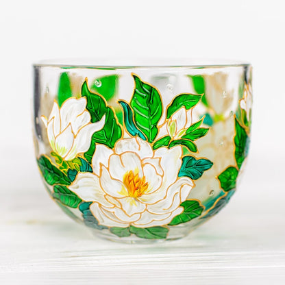 Hand Painted Gardenia Coffee Mug