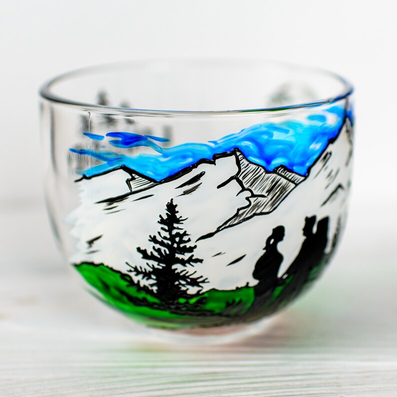 Hand-Painted Mountain Campers Gift