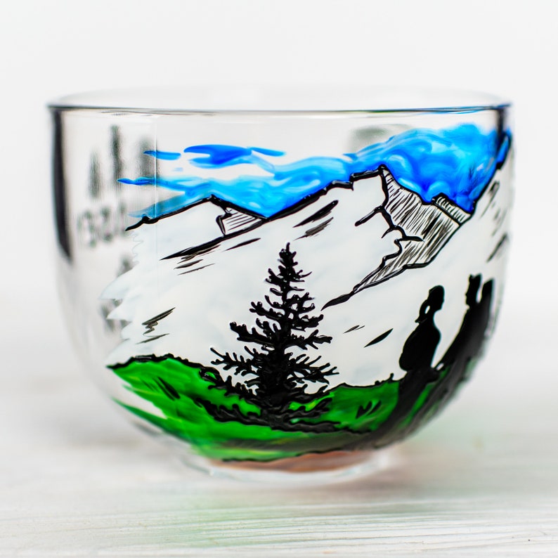 Hand-Painted Mountain Campers Gift