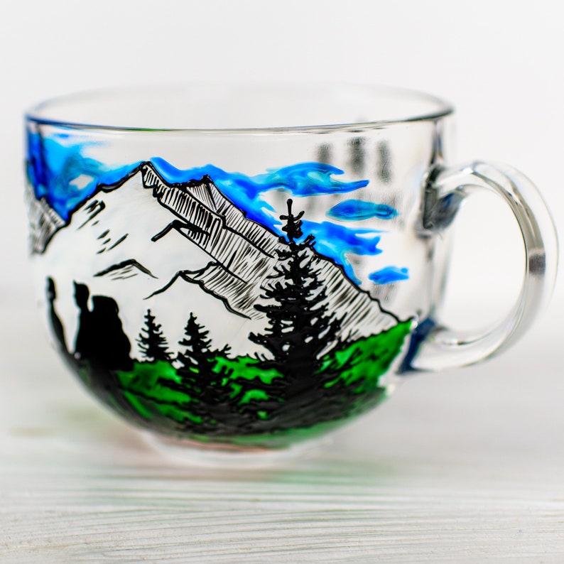 Hand-Painted Mountain Campers Gift