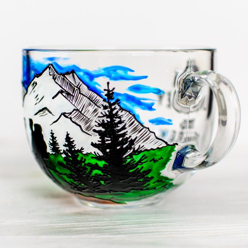 Hand-Painted Mountain Campers Gift