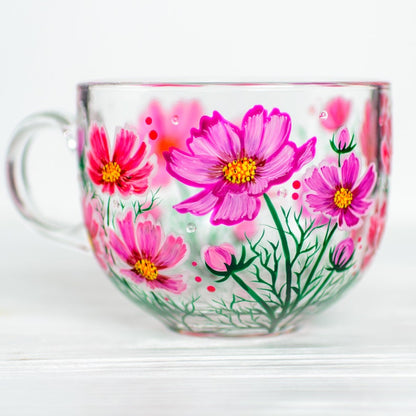 October Birth Flower Gift  Cosmos Flower Mug
