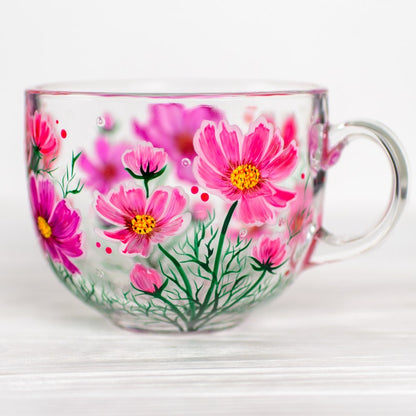 October Birth Flower Gift  Cosmos Flower Mug