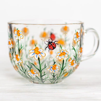 Handmade Daisy Mug: April Birth Flower