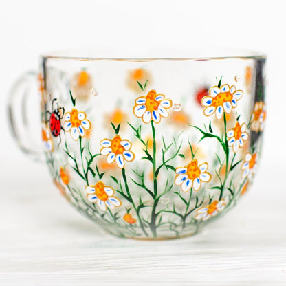 Handmade Daisy Mug: April Birth Flower