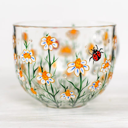 Handmade Daisy Mug: April Birth Flower