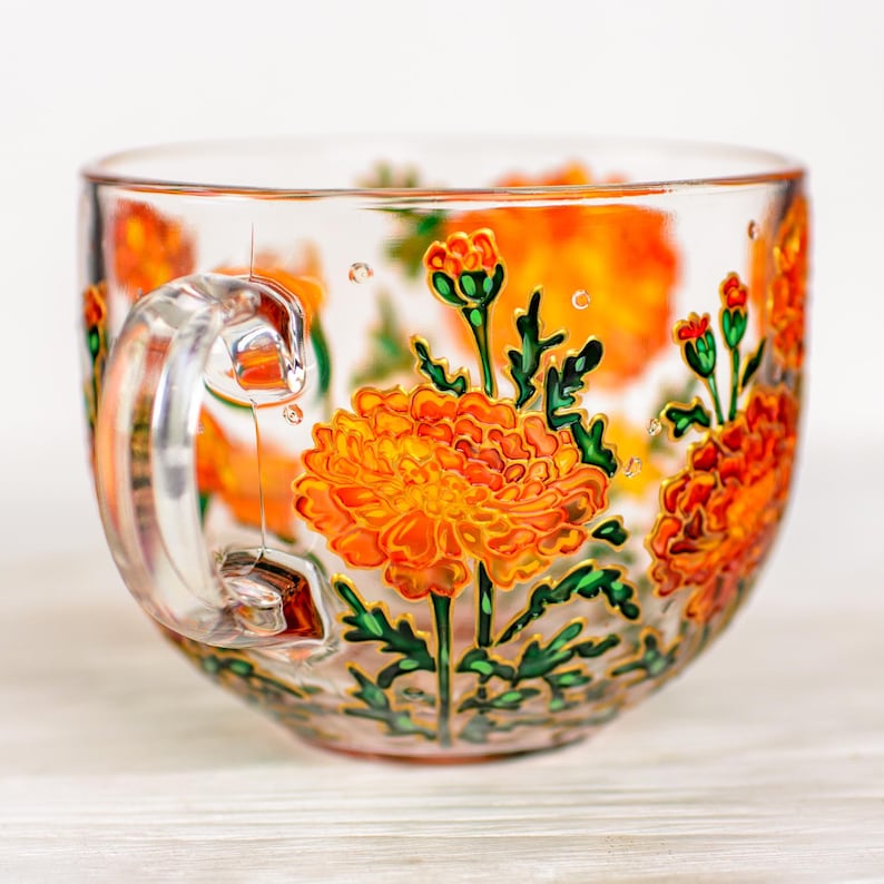 October Birth Flower Coffee Cup