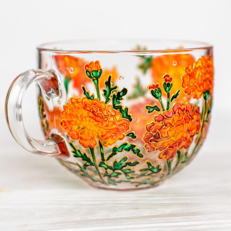 October Birth Flower Coffee Cup