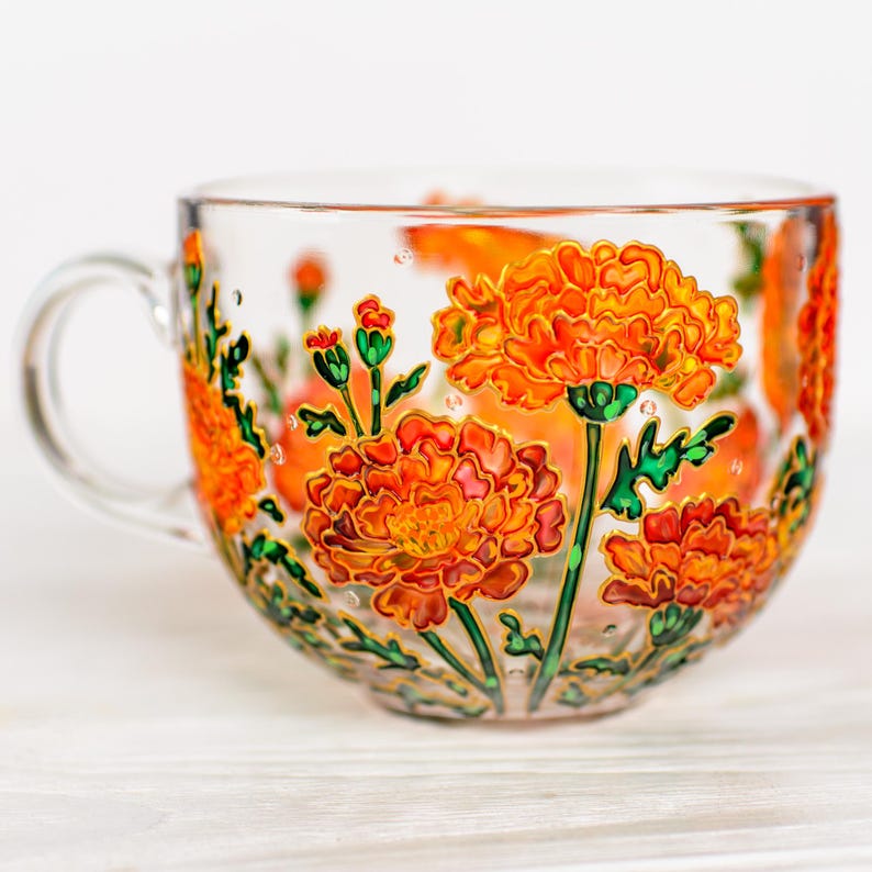 October Birth Flower Coffee Cup