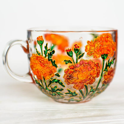 October Birth Flower Coffee Cup